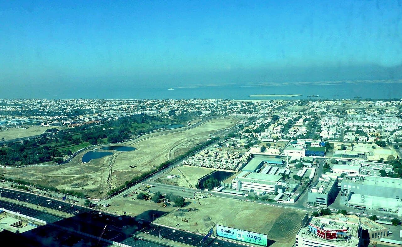Green community park in Dubai