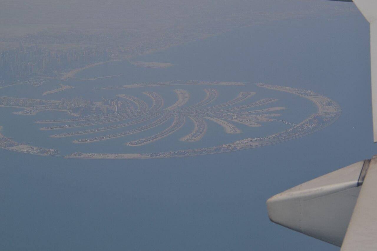 Palm Jumeirah seen from above